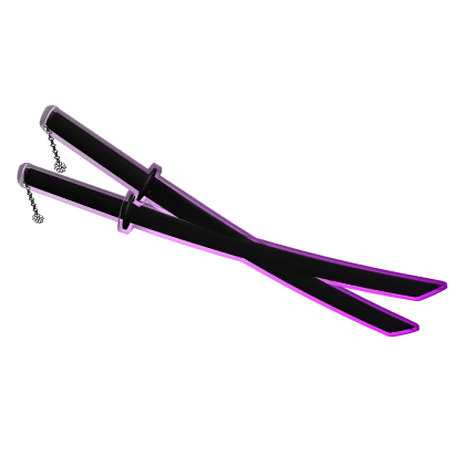 Purple Dual Cyberpunk Katana [Waist]