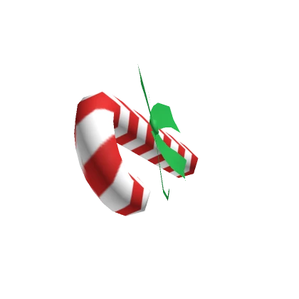 Holdable Christmas Candy Cane with Ribbon