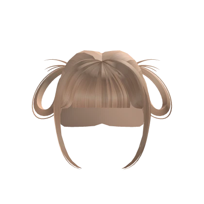 Cute Short Pigtail Anime Style Hair (Blonde)
