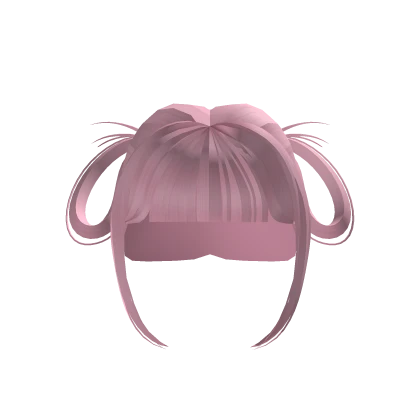 Cute Short Pigtail Anime Style Hair (Pink)