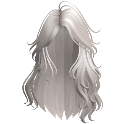 Stylish Anime Waves Hair (Silver)