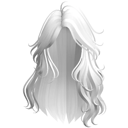 Stylish Anime Waves Hair (White)