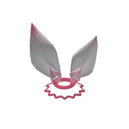 Pink Cyber Bunny Hair Ribbon