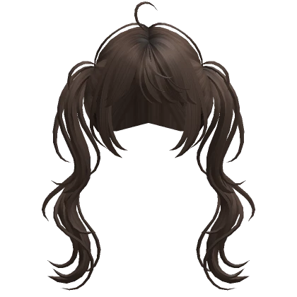 Anime wavy pigtails(Brown)