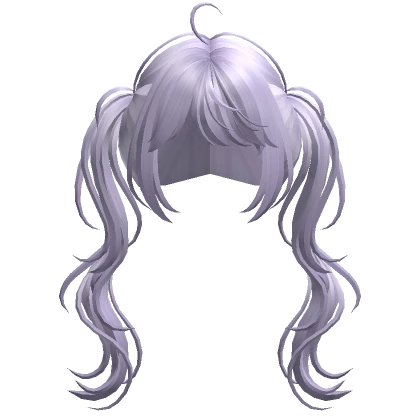 Anime wavy pigtails(Light Purple)