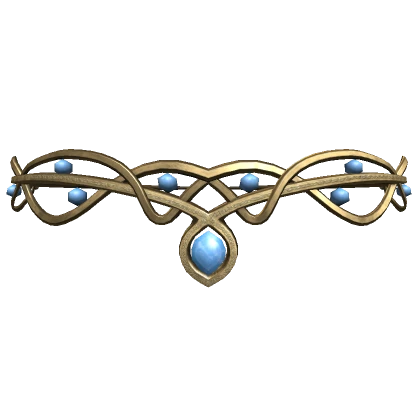 Blue Empress Tiara in Gold