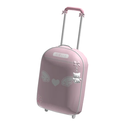 ♡ kawaii pink kitty suitcase