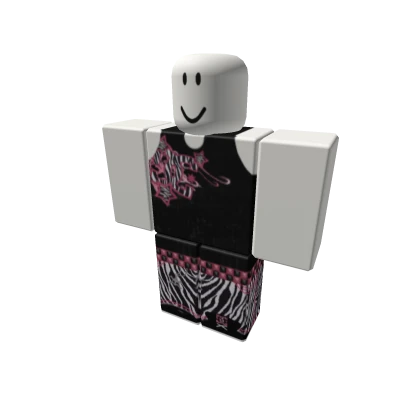 2000s ZEBRA PINK DC SCENE PANTS