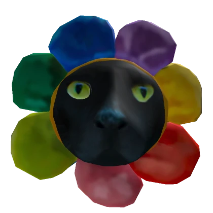 Black Flower Cat