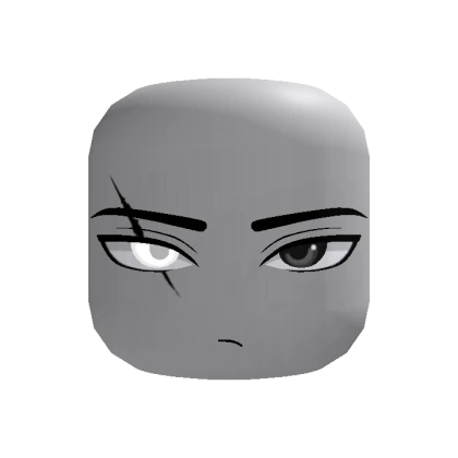 🍀Animated Scar Boy Face (Glowing White Black)