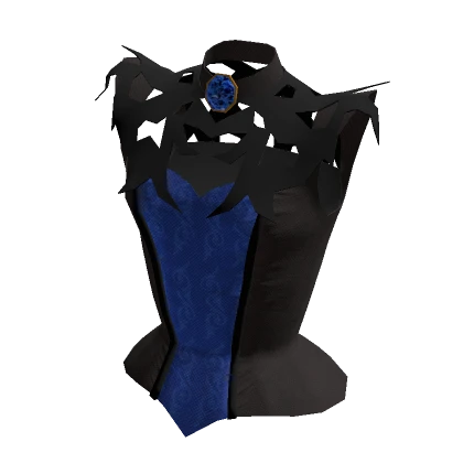 Vintage Vampire Corset - Black and Blue