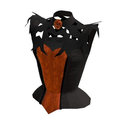 Vintage Vampire Corset - Black and Orange