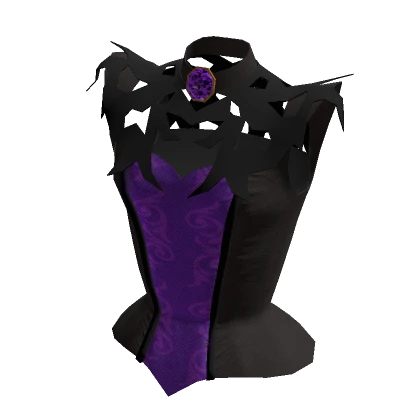 Vintage Vampire Corset - Black and Purple