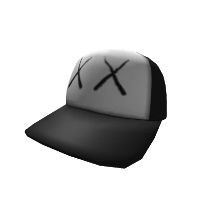 Black Crossed Out Streetwear Trucker Cap