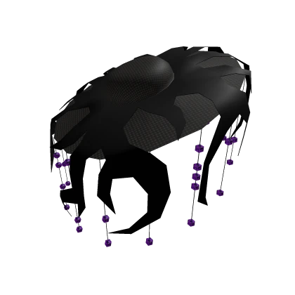 Vintage Vampire Hat - Black and Purple