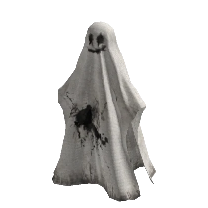 Paint Stained Ghost Costume - White