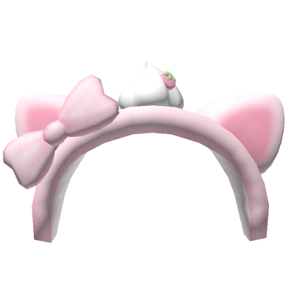 strawberry creme kawaii kitty ears ( 3.0 )