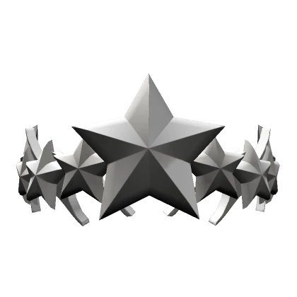 Silver Cyber Star Sigil Crown