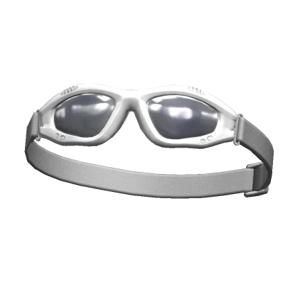 White Biker Goggles