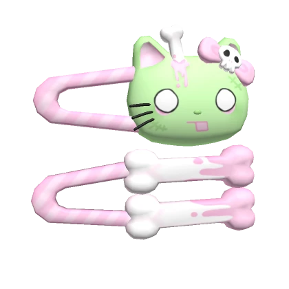 ♡ kawaii creepycute zombikitty clips