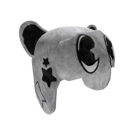 CUTE Y2K WHITE STAR BEAR USHANKA