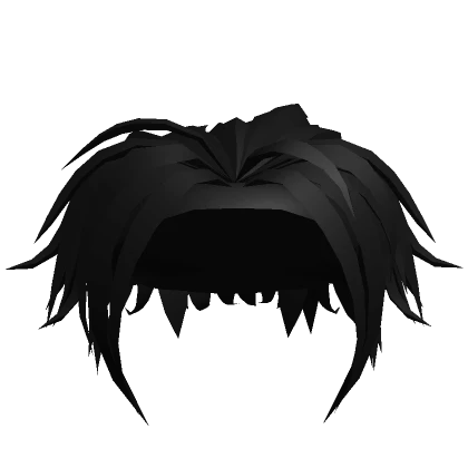 Anime Wavy Spiky Hair (Black)