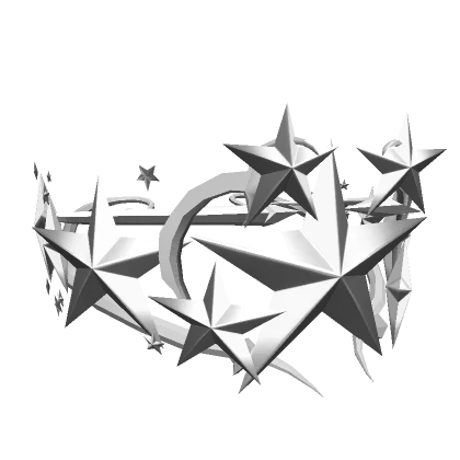 Silver Dazzle Sigil Star Crown