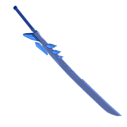 Blue Anime Back Sword