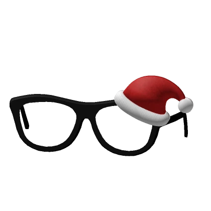 ♡ santa hat christmas glasses 