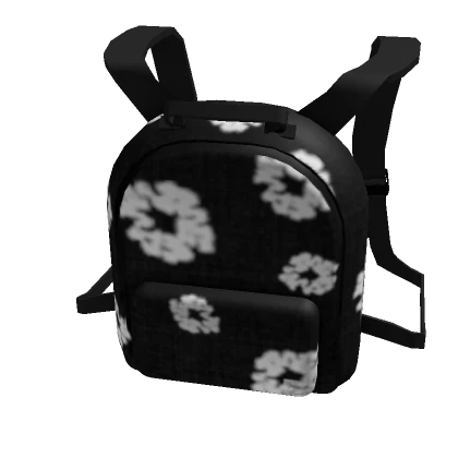 Demin Tears Black Backpack 1.0