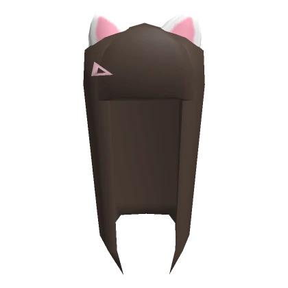 🎀Low poly Brown Neko hair