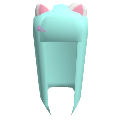 🎀Low poly Blue neon Neko hair