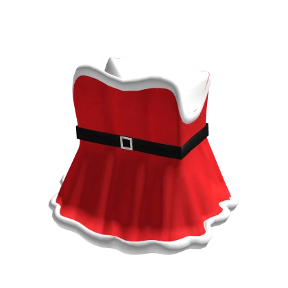 Red Christmas Dress with Belt