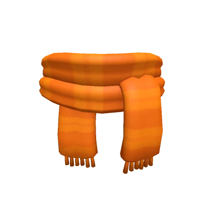 Very Cozy Orange Scarf