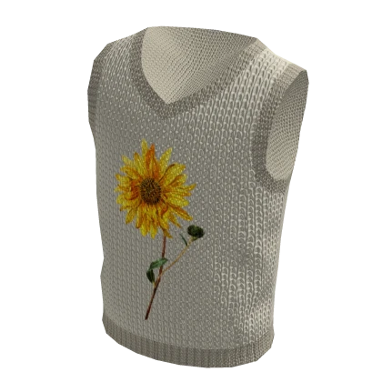 Sunflower Knit Vest