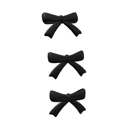 ❤️ Bows Hair Clips (Black)