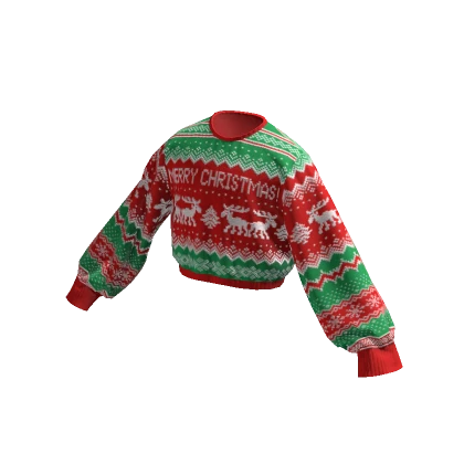 Christmas Cropped Sweater