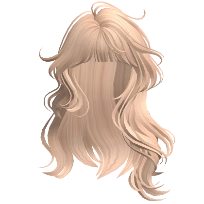 Lush Wavy Hair w/ Bangs(Blonde)