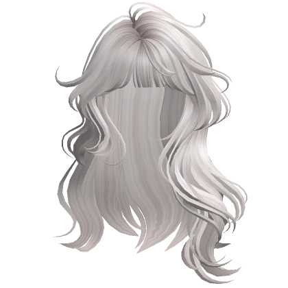 Lush Wavy Hair w/ Bangs(Silver)