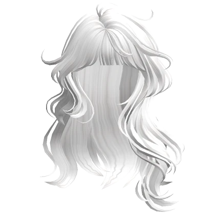 Lush Wavy Hair w/ Bangs(White)