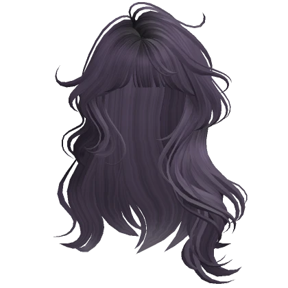 Lush Wavy Hair w/ Bangs(Purple)