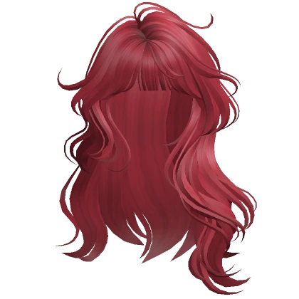 Lush Wavy Hair w/ Bangs(Red)