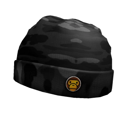 Black Camo Beanie