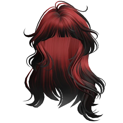 Lush Wavy Hair w/ Bangs(Black&Red)