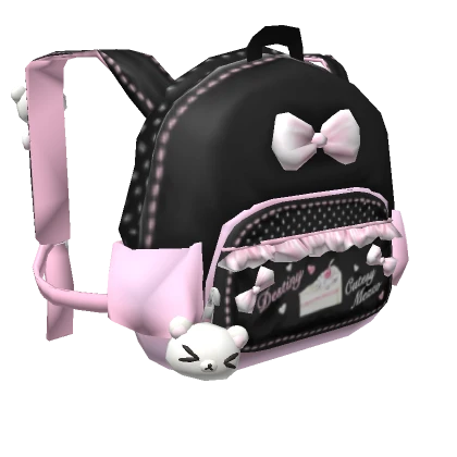 Black And Pink kawaii backpack 1.0