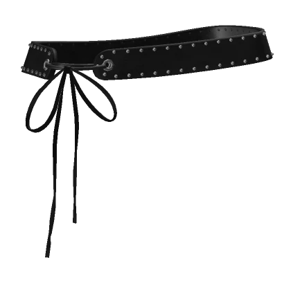 [3.0] Y2K Studded Black Leather Belt