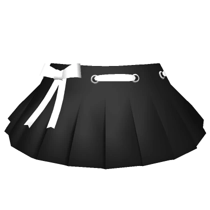 ♡ Y2K Chibi Lace Skirt Black/White fits Chibi Doll