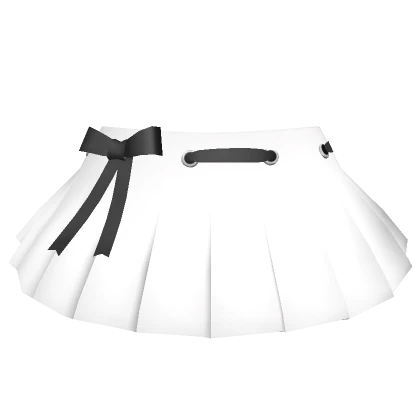 ♡ Y2K Chibi Lace Skirt White/Black fits Chibi Doll