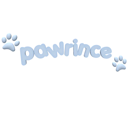 blue paw prince matching nametag 