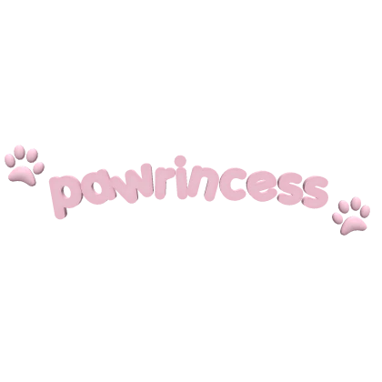 pink paw princess matching nametag 